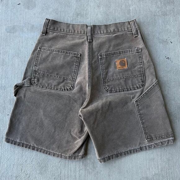 Vintage Y2K b24 CHT Carhartt brown work wear carpenter shorts - Picture 1 of 3